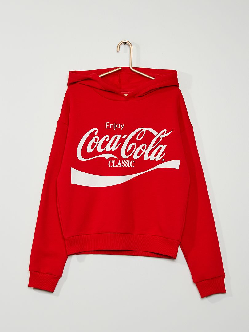Hoodie 'Coca Cola' rood - Kiabi