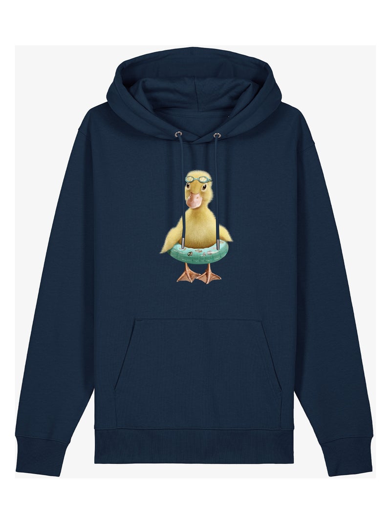 Hoodie Dames - DUCK BOUEE Marineblauw - Kiabi