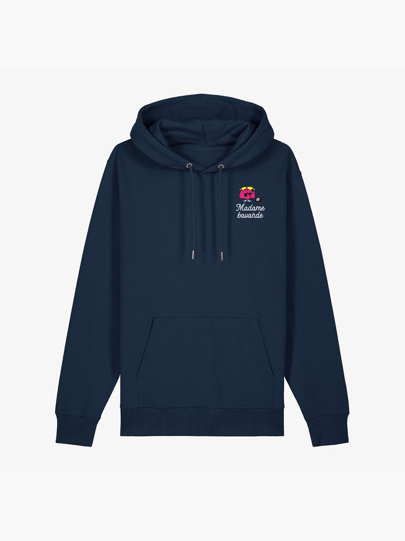 Hoodie Dames - MADAME BAVARDE COEUR Marineblauw - Kiabi