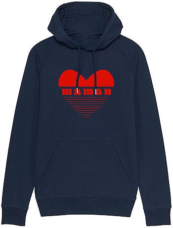 Hoodie Dames - MAMAN CŒUR ROUGE