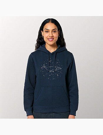 Hoodie Dames - WHALE CONSTELLATION