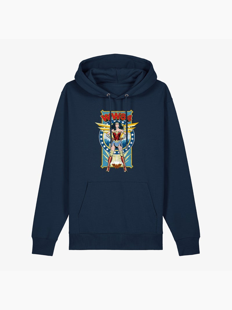 Hoodie Dames - WONDER WOMAN 84 Marineblauw - Kiabi