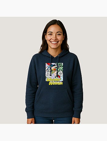 Hoodie Dames - WONDER WOMAN I DO KNOW TROUBLE WHEN I SEE IT