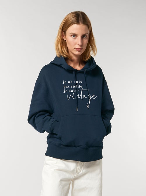 Hoodie Femme - JE NE SUIS PAS VIEILLE JE SUIS VINTAGE - Kiabi Hoodie Femme - JE NE SUIS PAS VIEILLE JE SUIS VINTAGE - Kiabi