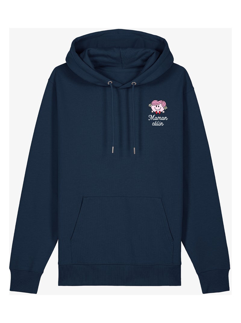 Hoodie Femme - MAMAN CALIN COEUR Bleu marine - Kiabi