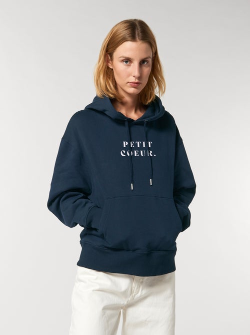 Hoodie Femme - PETIT COEUR ROSE WAF - Kiabi Hoodie Femme - PETIT COEUR ROSE WAF - Kiabi