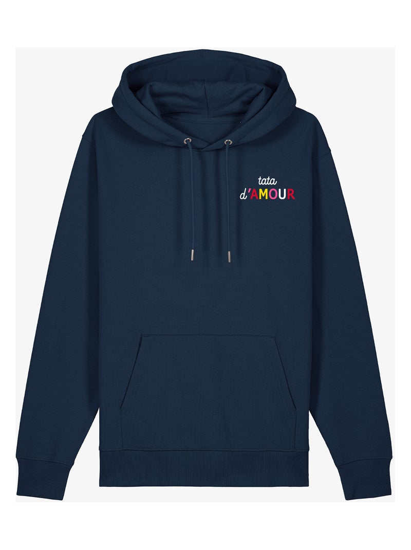 Hoodie Femme - TATA D'AMOUR COLORÉE CŒUR Bleu marine - Kiabi