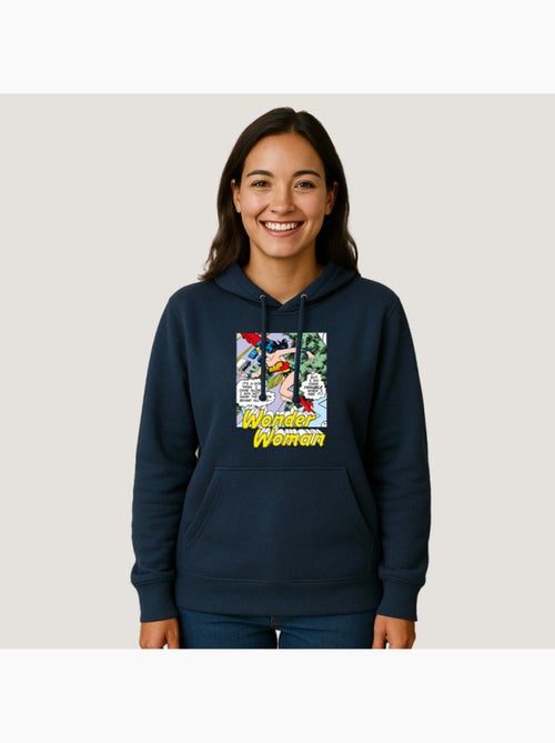 Hoodie Femme - WONDER WOMAN I DO KNOW TROUBLE WHEN I SEE IT - Kiabi Hoodie Femme - WONDER WOMAN I DO KNOW TROUBLE WHEN I SEE IT - Kiabi