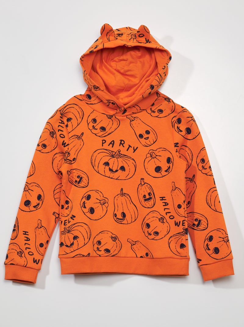 Hoodie 'Halloween' ORANJE - Kiabi