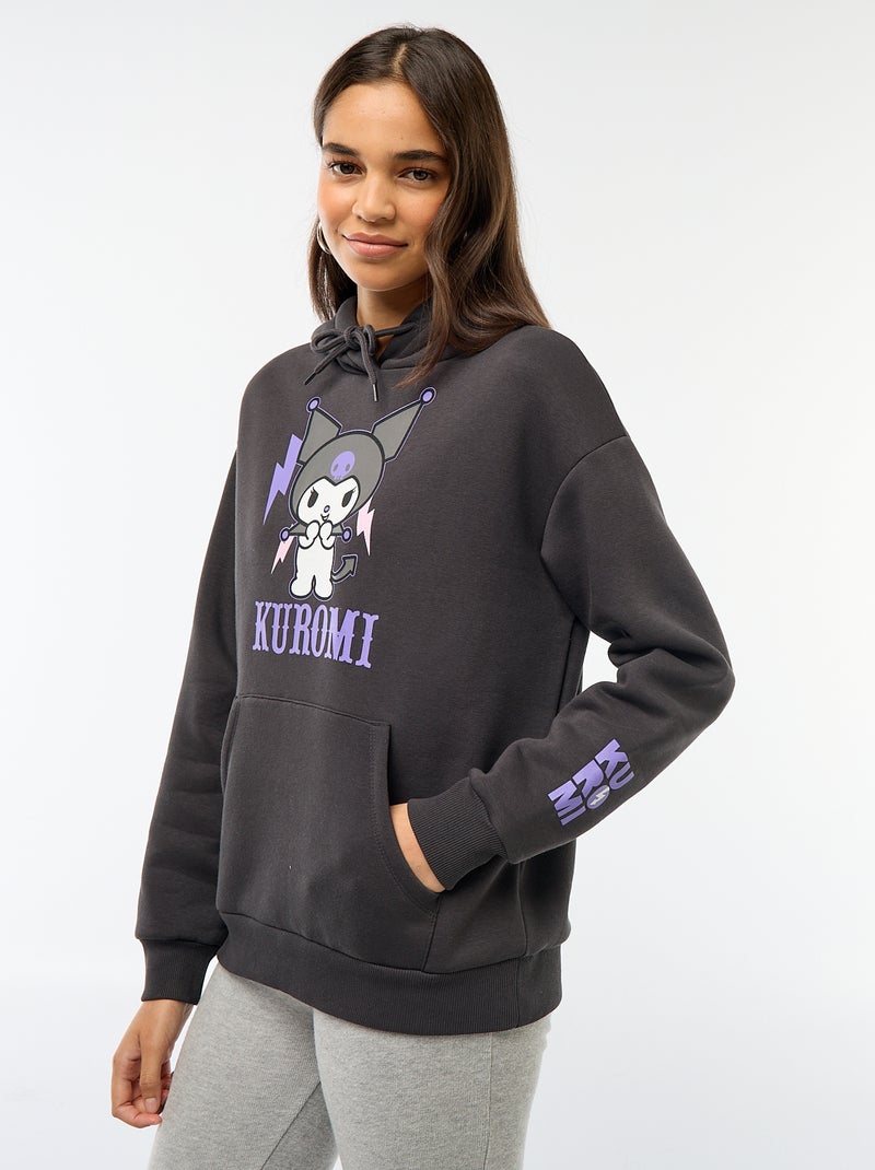 Hoodie 'Hello Kitty' Zwart - Kiabi