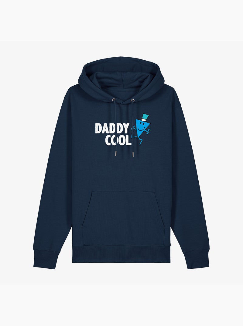 Hoodie Homme - DADDY COOL FACE 2 Bleu marine - Kiabi