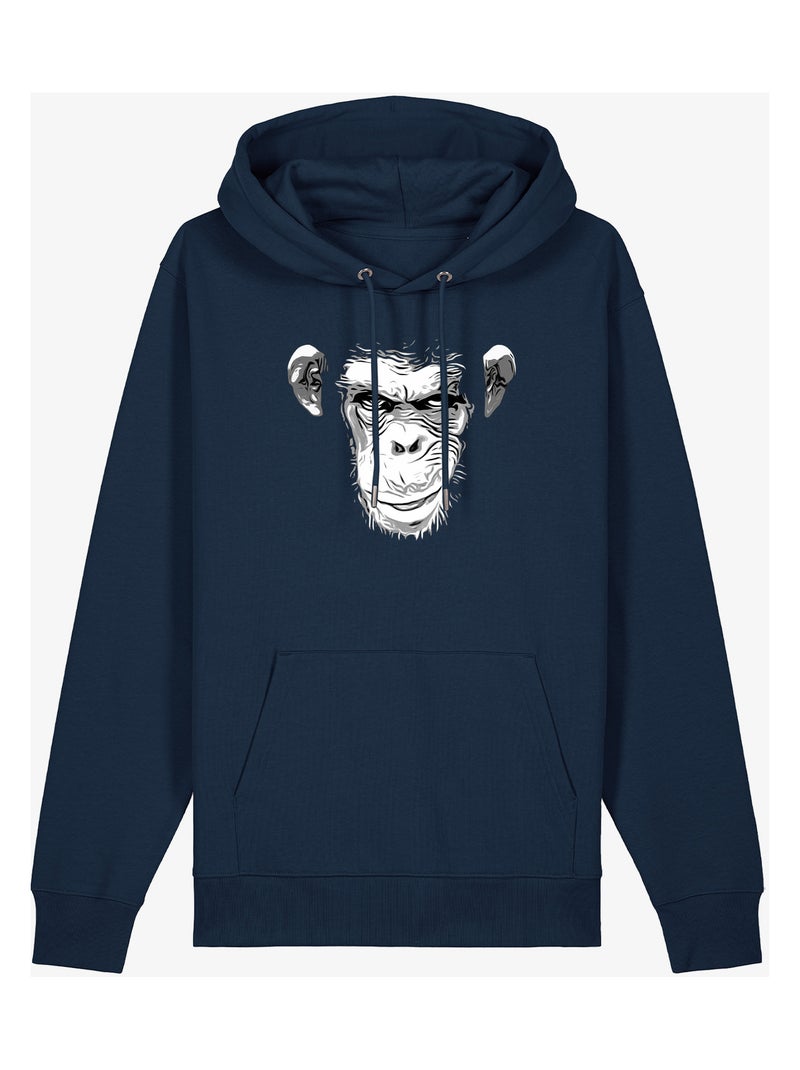 Hoodie Homme - EVIL MONKEY Bleu marine - Kiabi