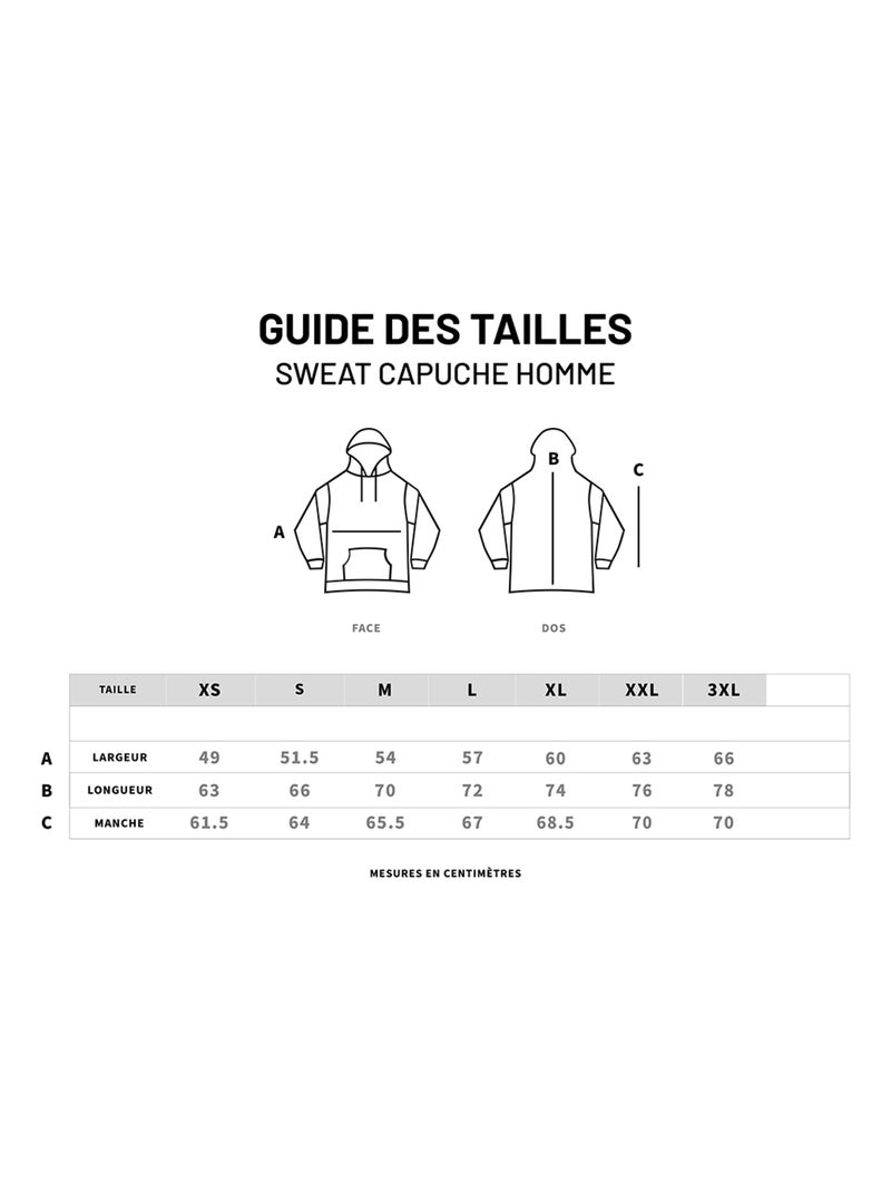 Hoodie Homme - FRIENDS LOGO Bleu marine - Kiabi