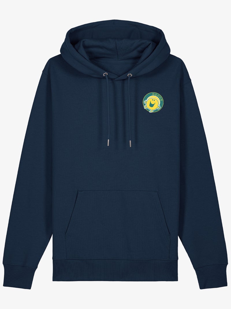 Hoodie Homme - HAPPY COEUR Bleu marine - Kiabi