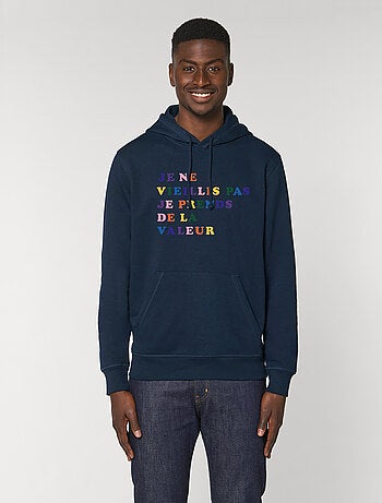 Hoodie Homme - JE NE VIEILLIS PAS JE PRENDS DE LA VALEUR COLORE