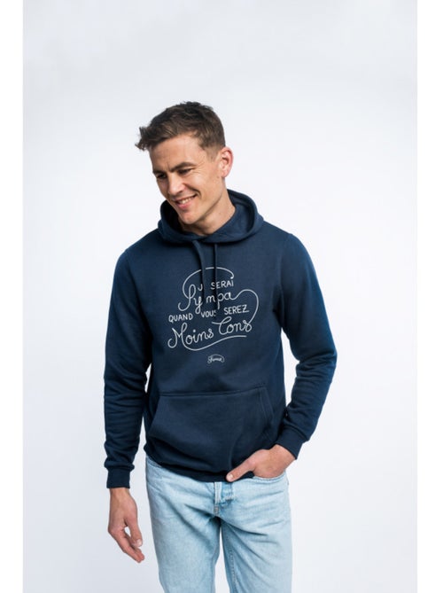 Hoodie Homme - JE SERAI SYMPA QUAND VOUS SEREZ MOINS CON - Kiabi Hoodie Homme - JE SERAI SYMPA QUAND VOUS SEREZ MOINS CON - Kiabi