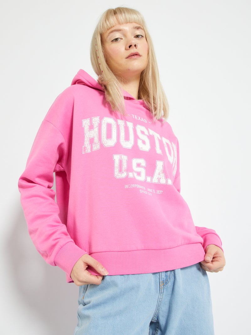 Hoodie in campusstijl ROSE - Kiabi