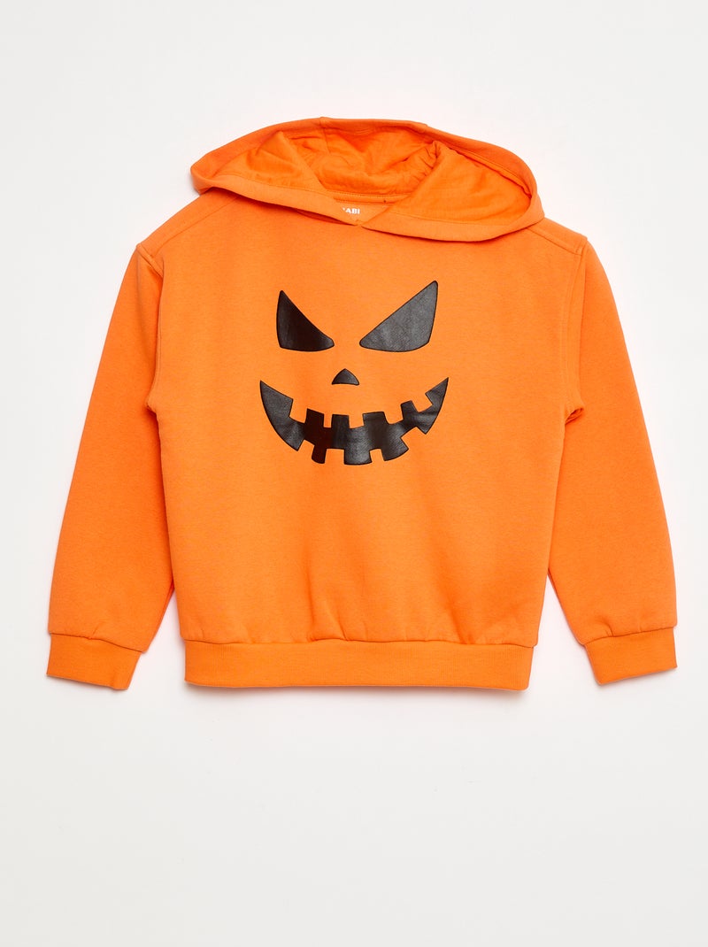 Hoodie in 'Halloween'-thema Oranje - Kiabi
