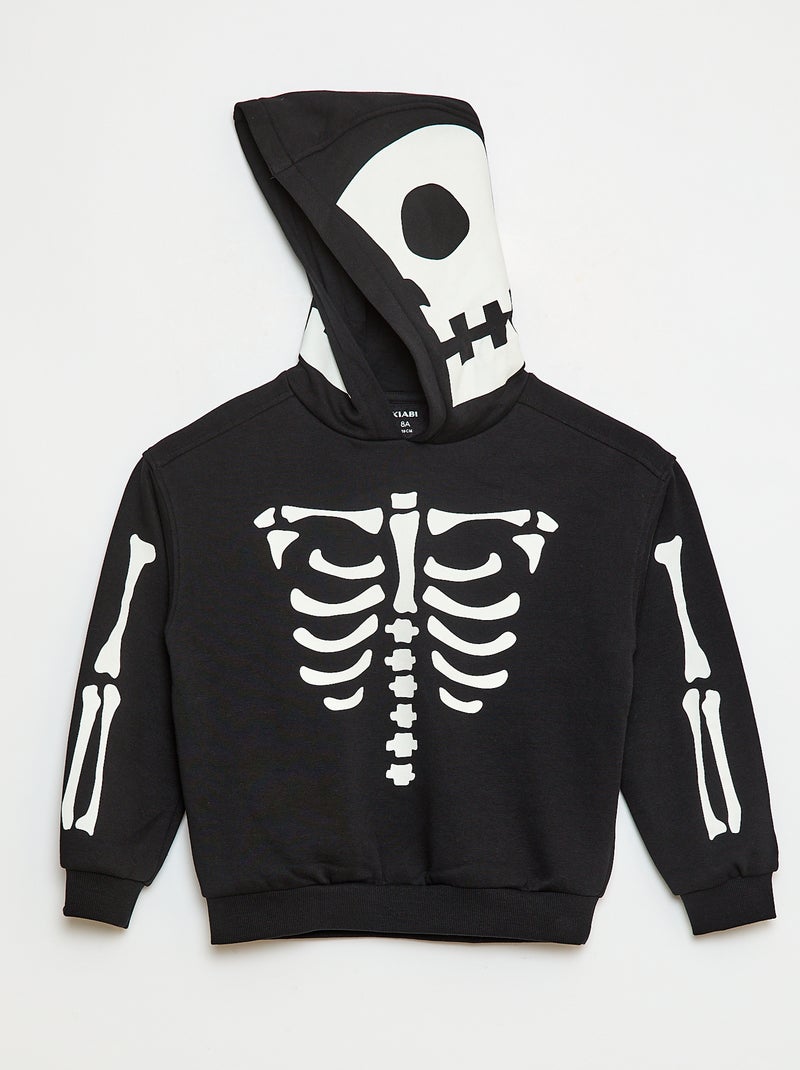 Hoodie in 'Halloween'-thema Zwart - Kiabi