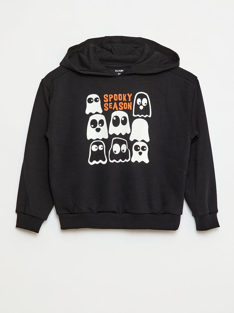 Hoodie in 'Halloween'-thema Zwart - Kiabi