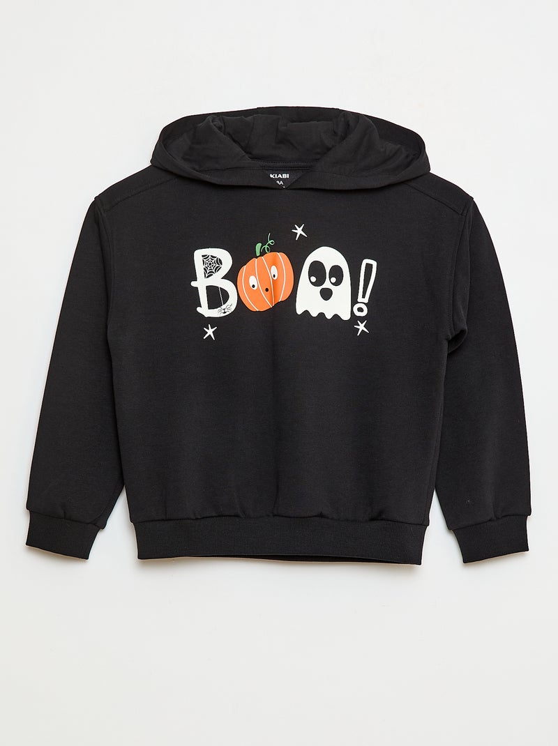 Hoodie in 'Halloween'-thema Zwart - Kiabi