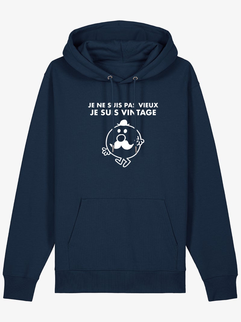 Hoodie Man - JE NE SUIS PAS VIEUX JE SUIS VINTAGE Marineblauw - Kiabi