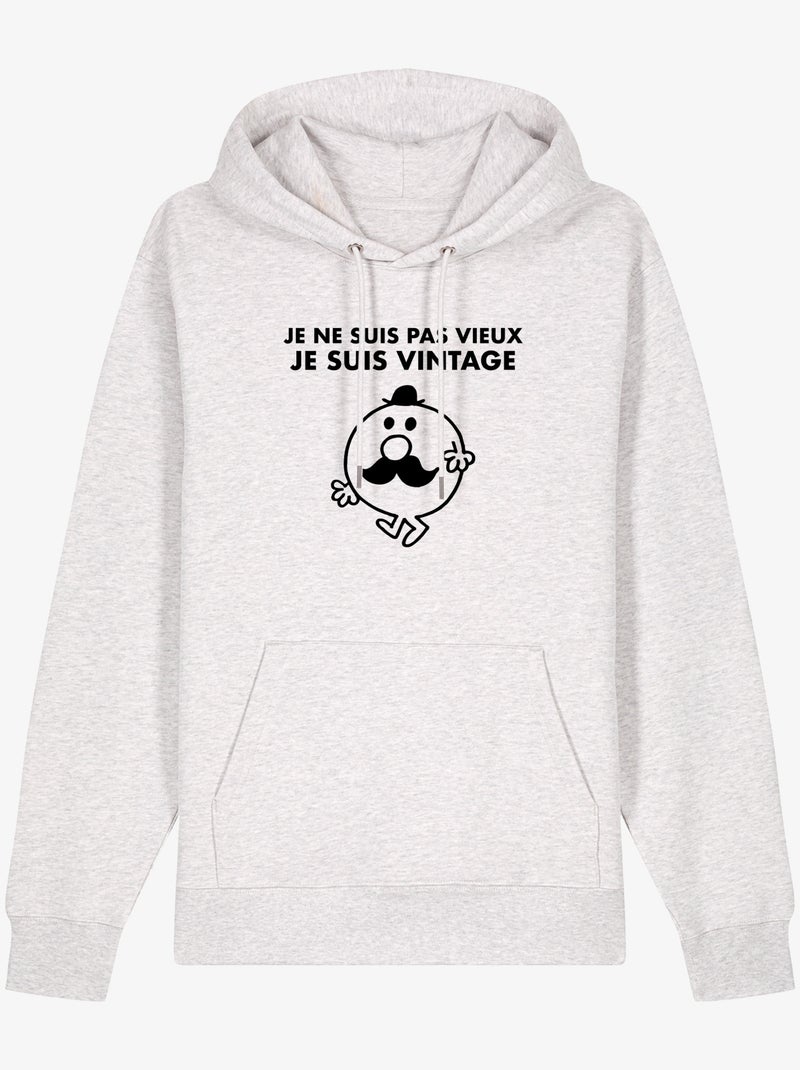 Hoodie Man - JE NE SUIS PAS VIEUX JE SUIS VINTAGE Wit - Kiabi
