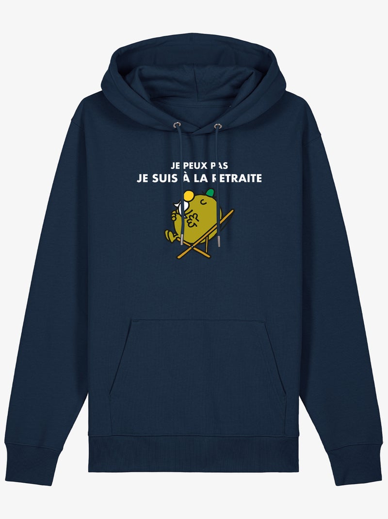 Hoodie Man - JE PEUX PAS JE SUIS A LA RETRAITE Marineblauw - Kiabi
