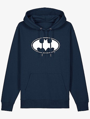 Hoodie Man - LOGO BATMAN WHITE
