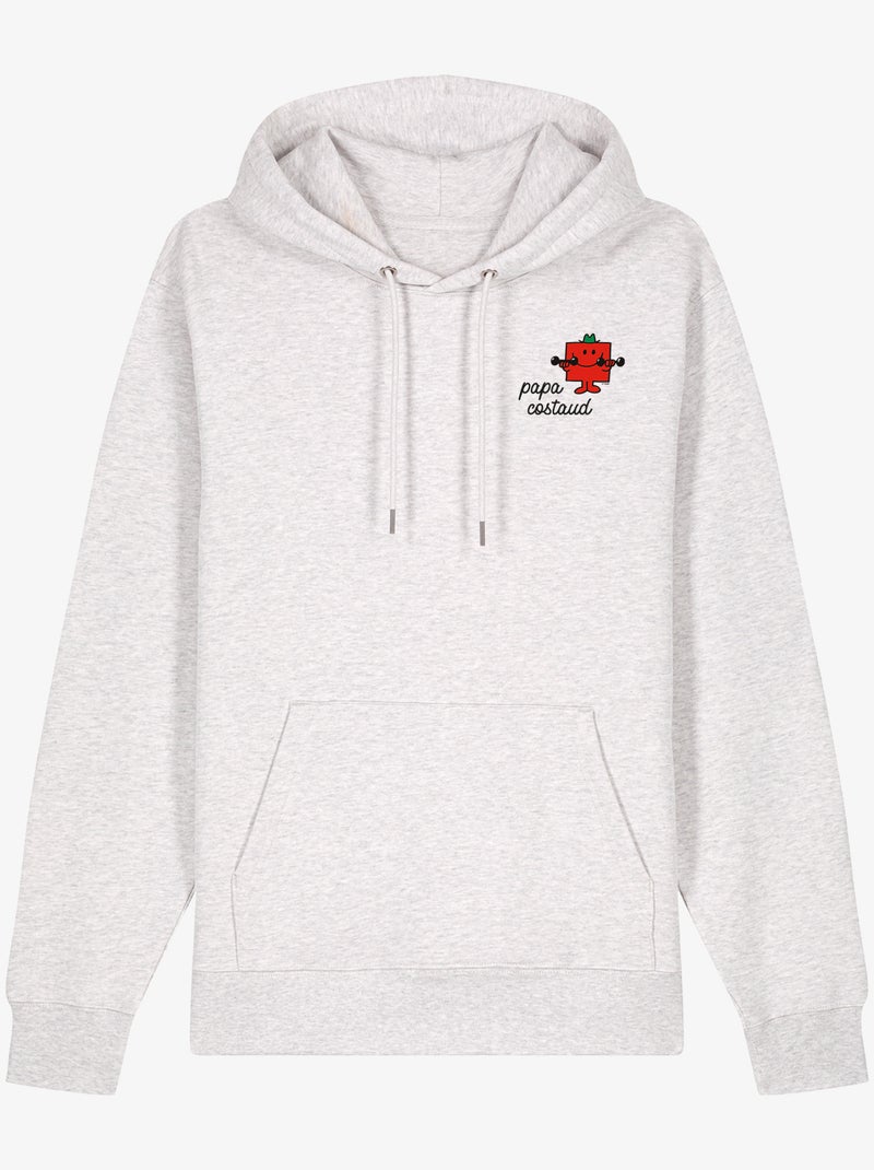 Hoodie Man - PAPA COSTAUD COEUR Wit - Kiabi
