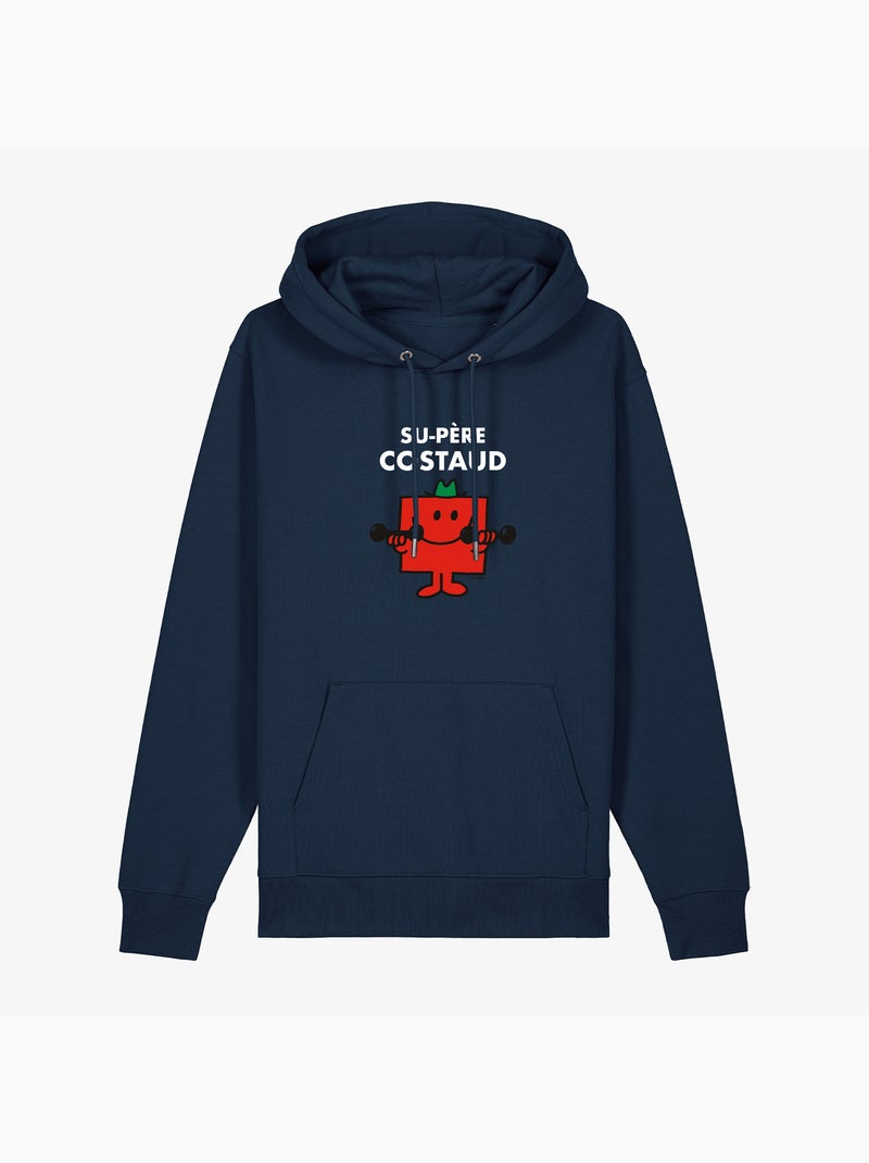 Hoodie Man - SU PERE COSTAUD Marineblauw - Kiabi
