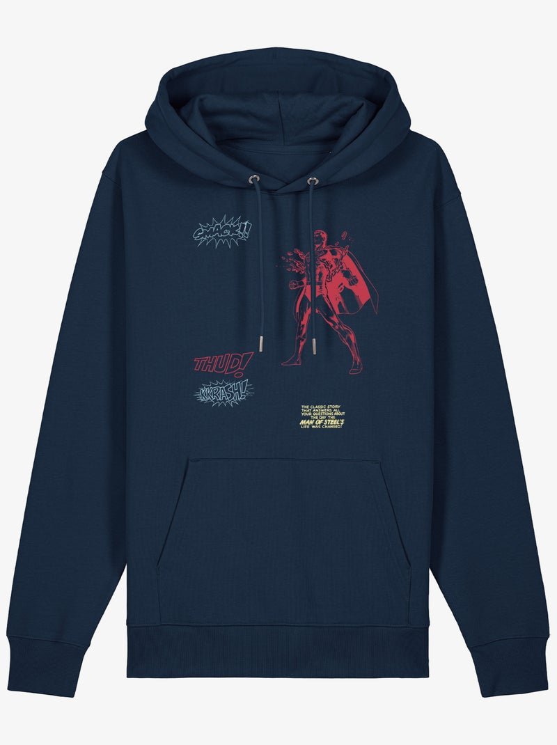 Hoodie Man - SUPERMAN 3 Marineblauw - Kiabi