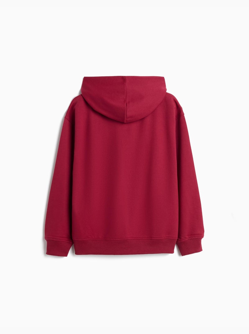 Hoodie met capuchon, mo fashion Rood - Kiabi