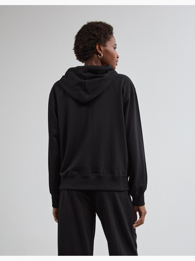 Hoodie met capuchon, mo fashion Zwart - Kiabi