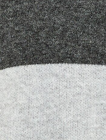 Hoodie met colorblock-patroon