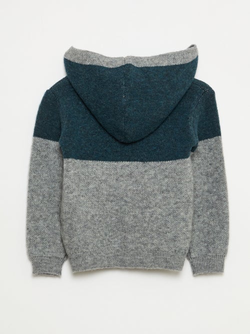 Hoodie met colorblock-patroon - Kiabi