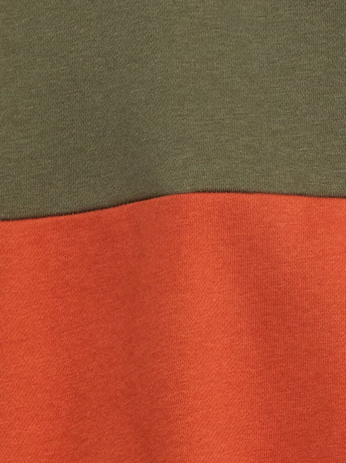 Hoodie met colorblock-patroon - Kiabi