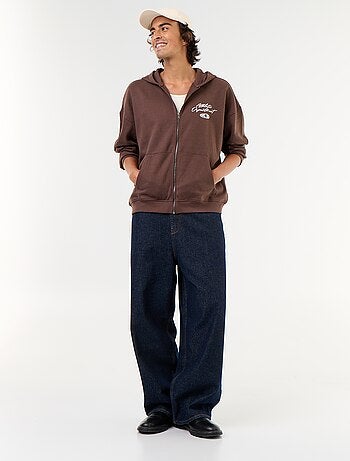 Hoodie met dubbelzijdige opdruk