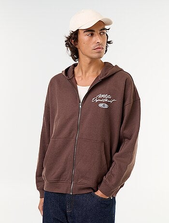 Hoodie met dubbelzijdige opdruk
