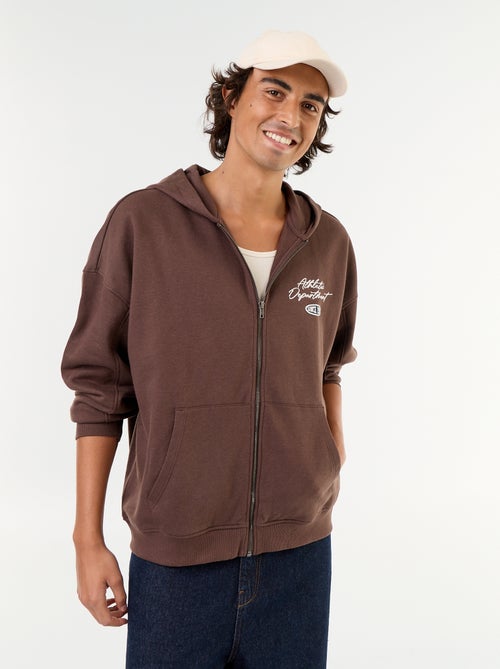 Hoodie met dubbelzijdige opdruk - Kiabi Hoodie met dubbelzijdige opdruk - Kiabi