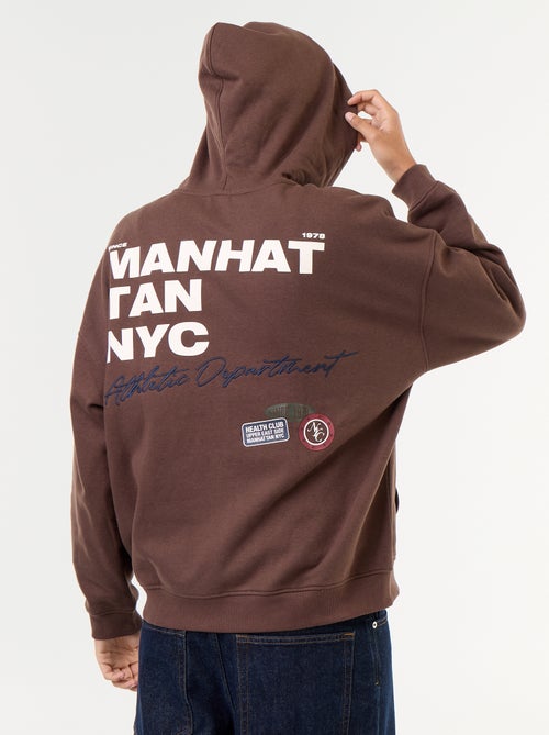Hoodie met dubbelzijdige opdruk - Kiabi Hoodie met dubbelzijdige opdruk - Kiabi