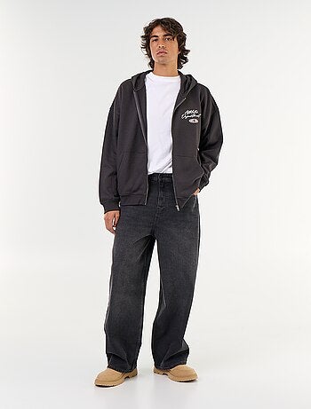 Hoodie met dubbelzijdige opdruk