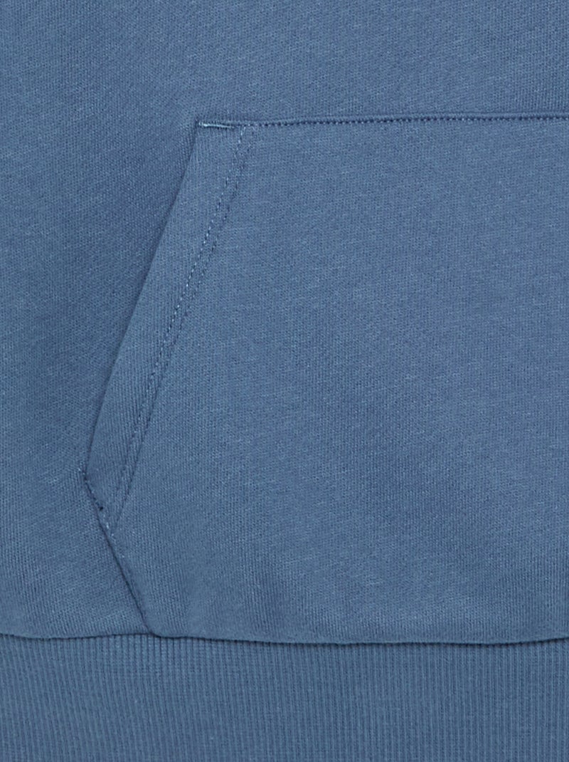 Hoodie met kangoeroezak Blauw - Kiabi