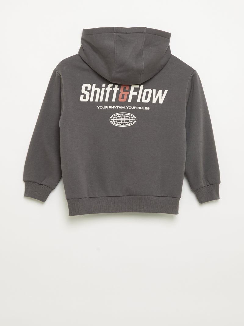 Hoodie met kangoeroezak Donkergrijs / Antraciet - Kiabi