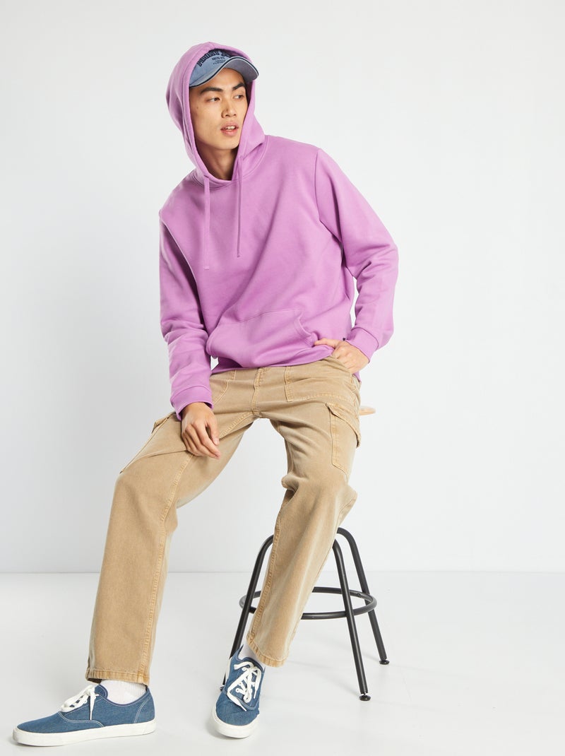 Ralph Lauren Grofgebreide hoodie met kangoeroezak • Navy / Blauw • de