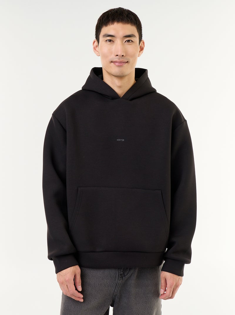 Hoodie met kangoeroezak Zwart - Kiabi