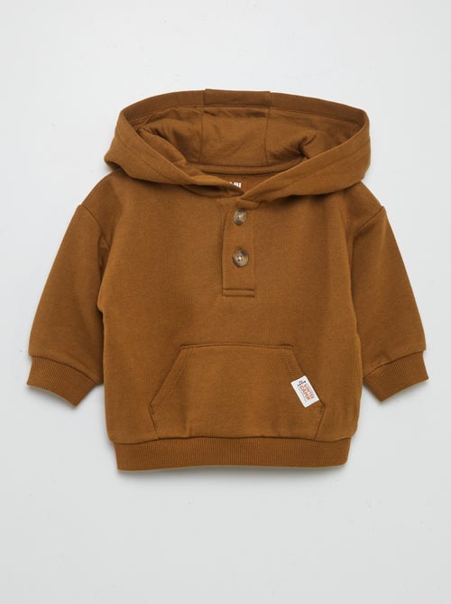 Hoodie met knopen - Kiabi