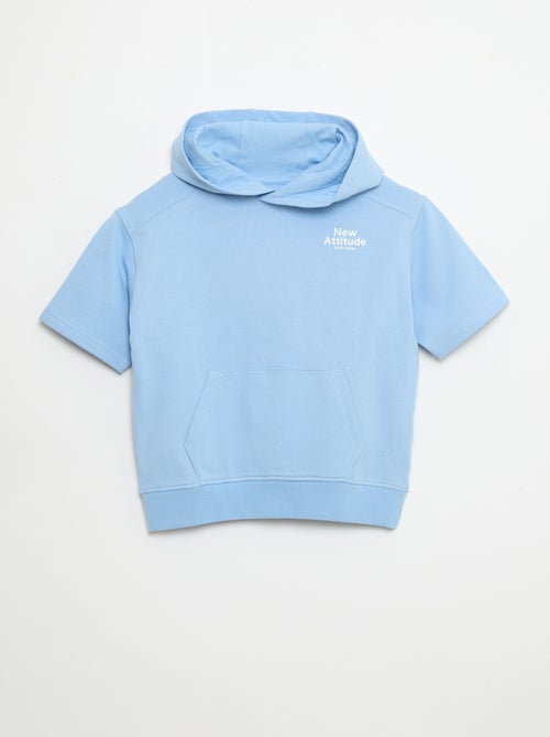 Hoodie met korte mouwen - Kiabi