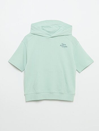 Hoodie met korte mouwen