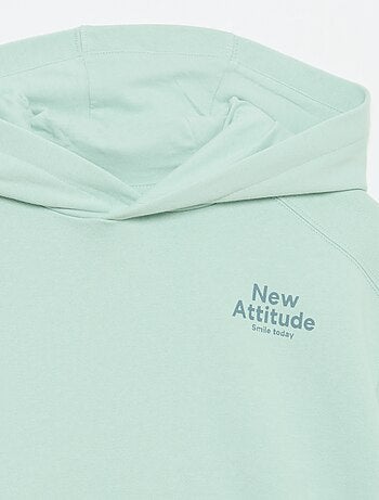 Hoodie met korte mouwen